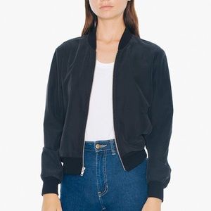 American apparel bomber jacket
